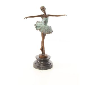 Ballerina - Bronzen beeld - sculptuur - h29,5 cm