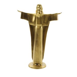 Bronzen religieus beeld - Christus de Verlosser - H30,5 cm