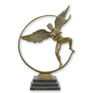 Bronzen beeld - Hedendaagse Icarus - sculptuur - 50,5 cm H