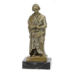 Bronzen beeld - componist Beethoven - Muzikant beelden - 17,1 cm H