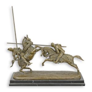 Bronzen beeld - Mort de Monseigneur le Duc de Clarence - groep - 31 cm H