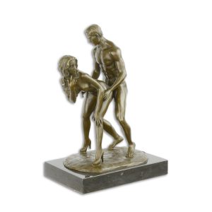 Bronzen beeld - Naakt stel - Erotisch sculptuur