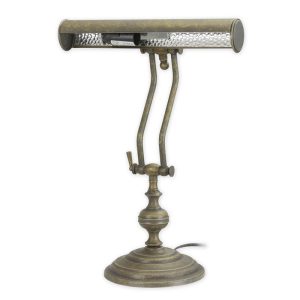 Bankierslamp - Klassiek messing - Tafellamp - H41,6 cm