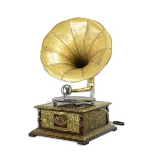 Grammofoon - Klassiek - Goud - 37x37 cm