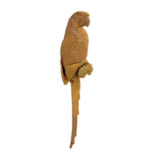 Gietijzeren wanddecoratie - Ara vogel papegaai - Roestige decoratie - 64,9 cm H