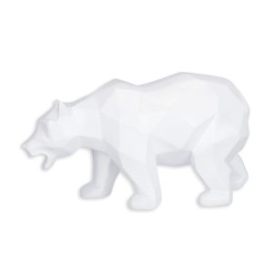 Polyresin beeld - Witte beer - Polygon Veelhoek figuratief - 14,1 cm H