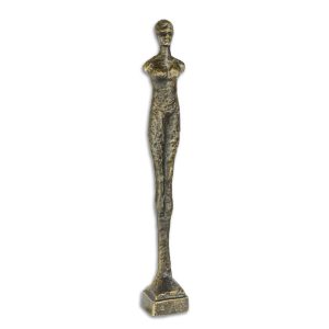 Gietijzeren beeld - Modernistisch figuur - Staande vrouw - H42,2 cm Baakman