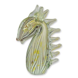 Paardenhoofd - Glazen beeld - Murano stijl - h205 cm