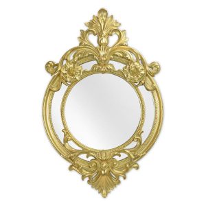 Klassieke spiegel - Gouden decoratie - Resin - 59,3 cm H