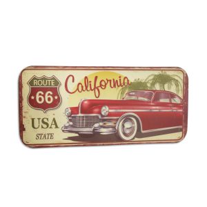 Wanddecoratie - Route 66 Roadtrip - Californie Klassieke auto