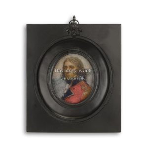 Fotolijst klassiek vintage - Ovaal zwart - Wandlijstje - H12,6 cm Baakman