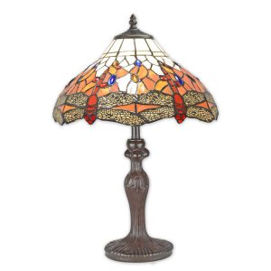 Tiffany Lumilamp tafellamp - Glas in lood Libelle