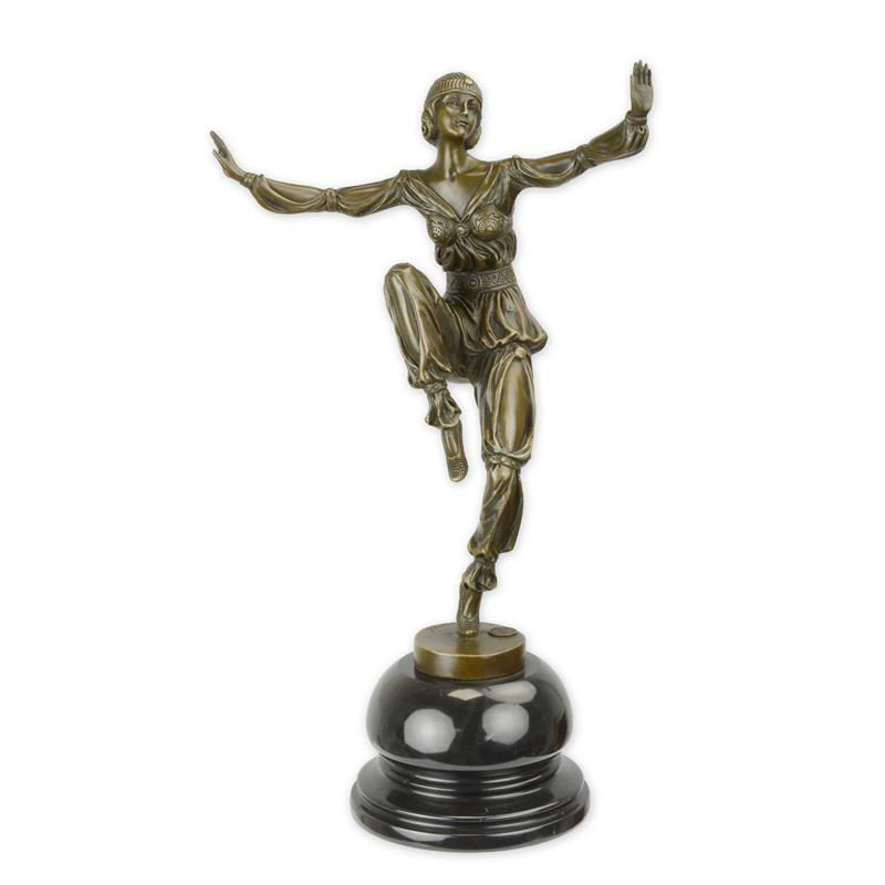 Perzische vertelster Sheherazade - Bronzen beeld - Brons - h39 cm