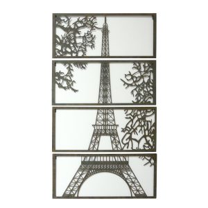 Wanddecoratie - Eiffeltoren Parijs - Vierluik