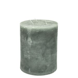 Stompkaars  grijs Branded by - 15x20 cm - parafine  - 3 lonten -  set van 3
