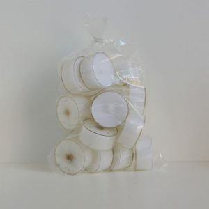 theelichtjes wit Branded by - waxinelichtjes - 6cm - 20 stuks