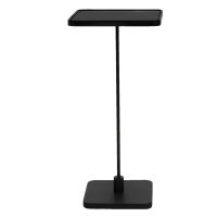 Bijzettafel 32x32x69 cm - zwart ijzer Vierkant Side table Tafeltje