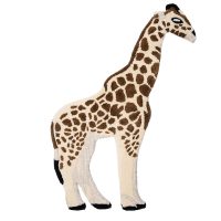 Vloerkleed Giraf 60x90 cm Beige Bruin Wol Tapijt