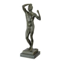 Bronzen beeld - Adam - de eerste man - Gedetailleerd Sculptuur - 31,6 cm hoog
