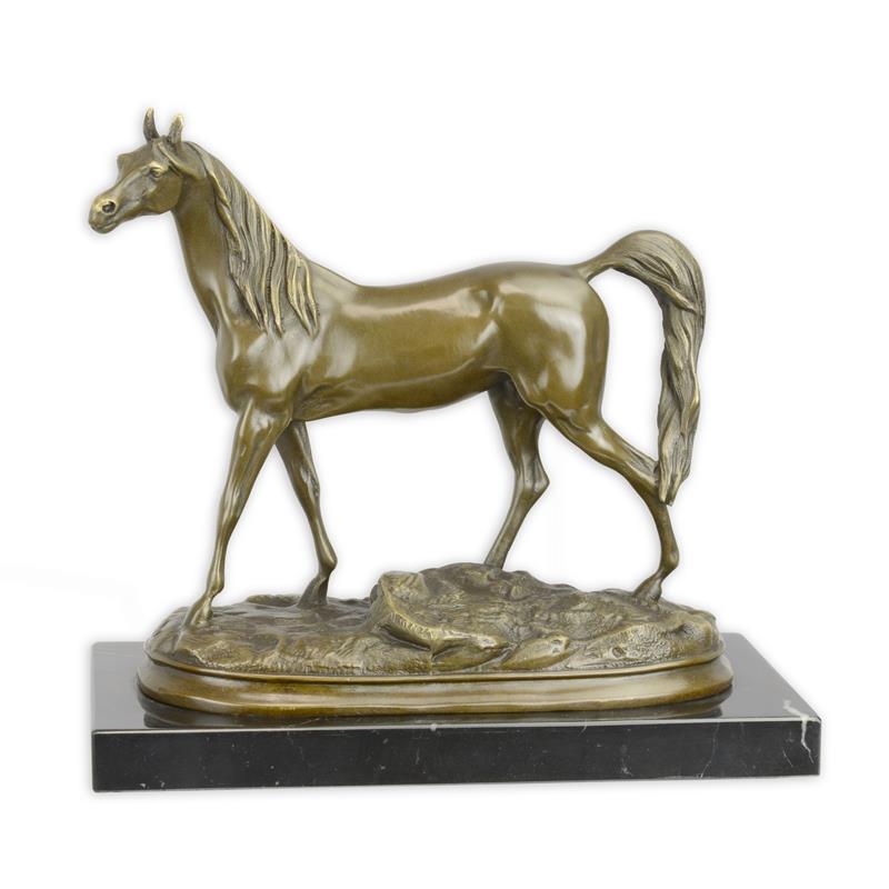 Groenland Generaliseren terugvallen Bronzen beeld - Gedetailleerd paard - Dieren - 21 cm hoog - trendybywave.nl