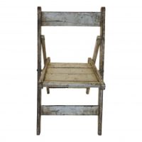 Klapstoel - houten stoel met verouderd effect