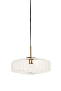 Hanglamp glas - PLEAT lamp helder glas