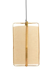 Hanglamp bamboe - Light & Living SENDAI lamp zand