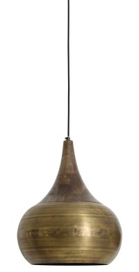 Hanglamp metaal - Light & Living SAIDA lamp brons
