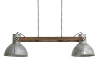 Hanglamp hout - Light & Living ELAY lamp zilver