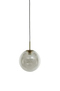 Hanglamp glas - MEDINA lamp brons