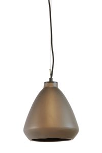 Hanglamp keramiek - DES lamp mat brons