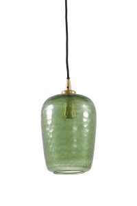 Hanglamp glas - Light & Living DELICA groen
