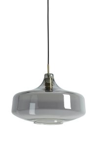 Hanglamp glas - Light & Living SOLNA lamp antiek brons