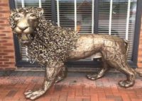 Tuinbeeld - metaal beeld - African Art Leeuw