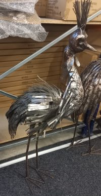 Tuinbeeld - metaal beeld - African Art Kraanvogel