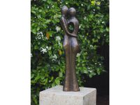 Tuinbeeld - bronzen beeld - Abstract liefdespaar