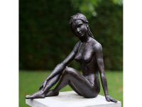 Tuinbeeld - bronzen beeld - Naakte vrouw