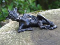 Tuinbeeld - bronzen beeld - Liggende draak