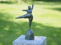 Tuinbeeld - bronzen beeld - Dikke dame
