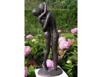 Tuinbeeld - bronzen beeld - Modern liefdespaar