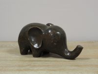 Tuinbeeld - bronzen beeld - Kleine olifant