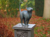 Tuinbeeld - bronzen beeld - Kat