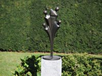 Tuinbeeld - bronzen beeld - Moderne familie van 4 Groot
