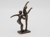 Tuinbeeld - bronzen beeld - Klein modern danspaar