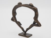 Tuinbeeld - bronzen beeld - Klein modern danspaar