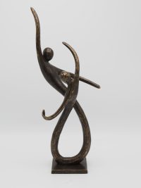 Tuinbeeld - bronzen beeld - Modern danspaar
