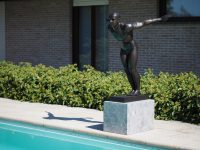 Tuinbeeld - bronzen beeld - Zwemmer 'David'