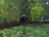 Tuinbeeld - bronzen beeld - Flamingo