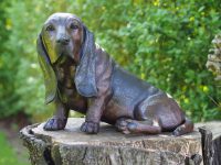 Tuinbeeld - bronzen beeld - Basset