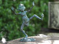 Tuinbeeld - bronzen beeld - Dansende pixie